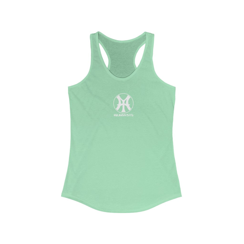 Refund Women's Racerback Tank- Back Print Edition