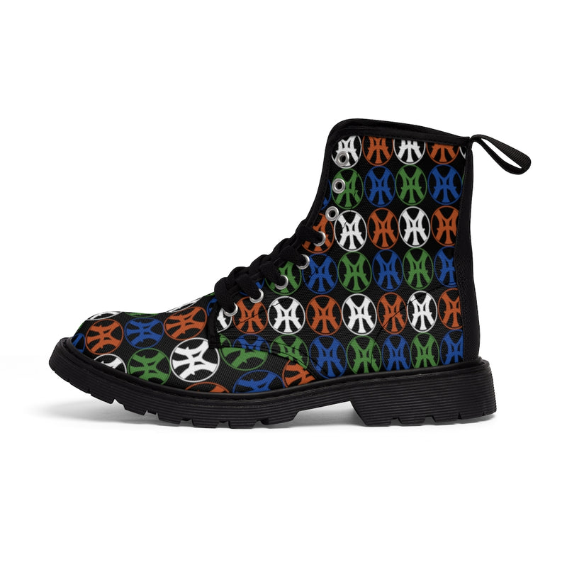 Logo and go and go - Men's Canvas Boots in Black