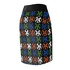 Logo and go and go - Women's Pencil Skirt in Black