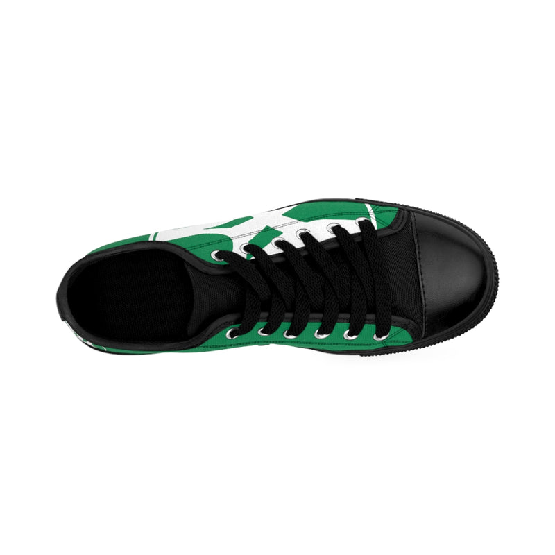 Slanted - Women's Canvas Sneakers in Green