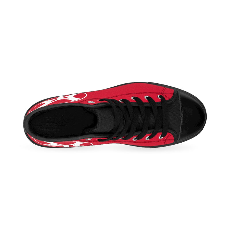 Burn Yachts Classic Logo - Men's High-top Sneakers in Red