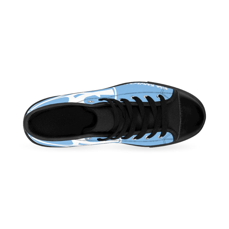 Slanted & Loud - Men's High-top Sneakers in Blue