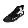 Slanted & Loud - Men's High-top Sneakers in Black/White