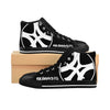 Slanted & Loud - Men's High-top Sneakers in Black/White