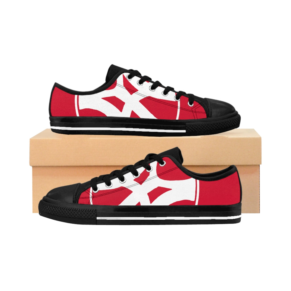 Slanted - Women's Canvas Sneakers in Red