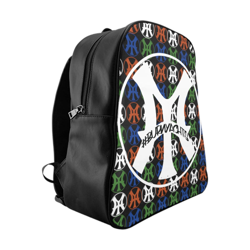 Logo and go and go - School Backpack in Black with Big Logo