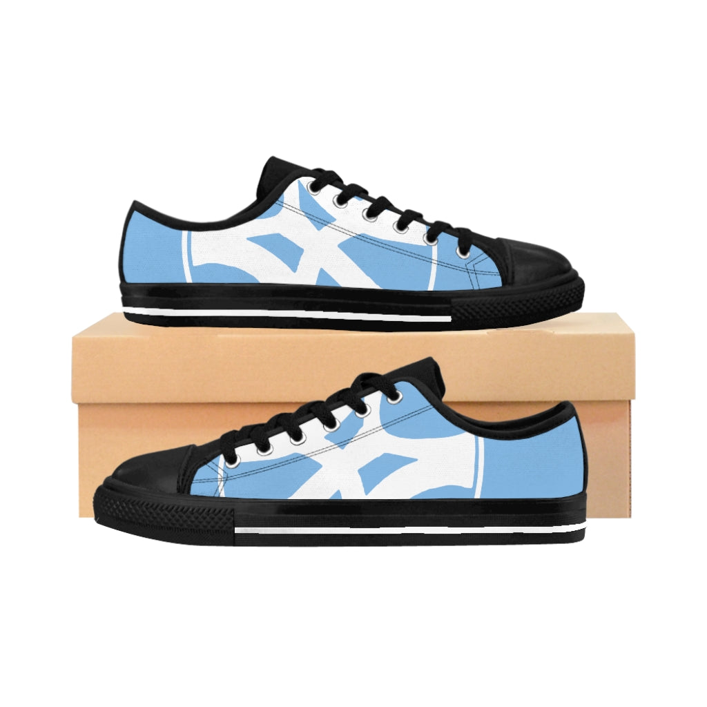 Slanted - Women's Canvas Sneakers in Blue