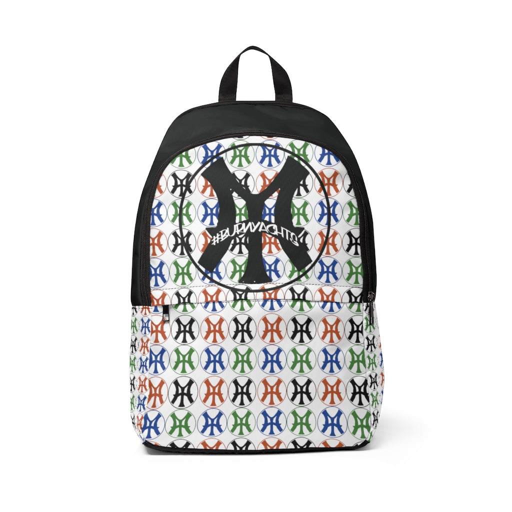 Logo and go and go - Unisex Fabric Backpack With Big Logo