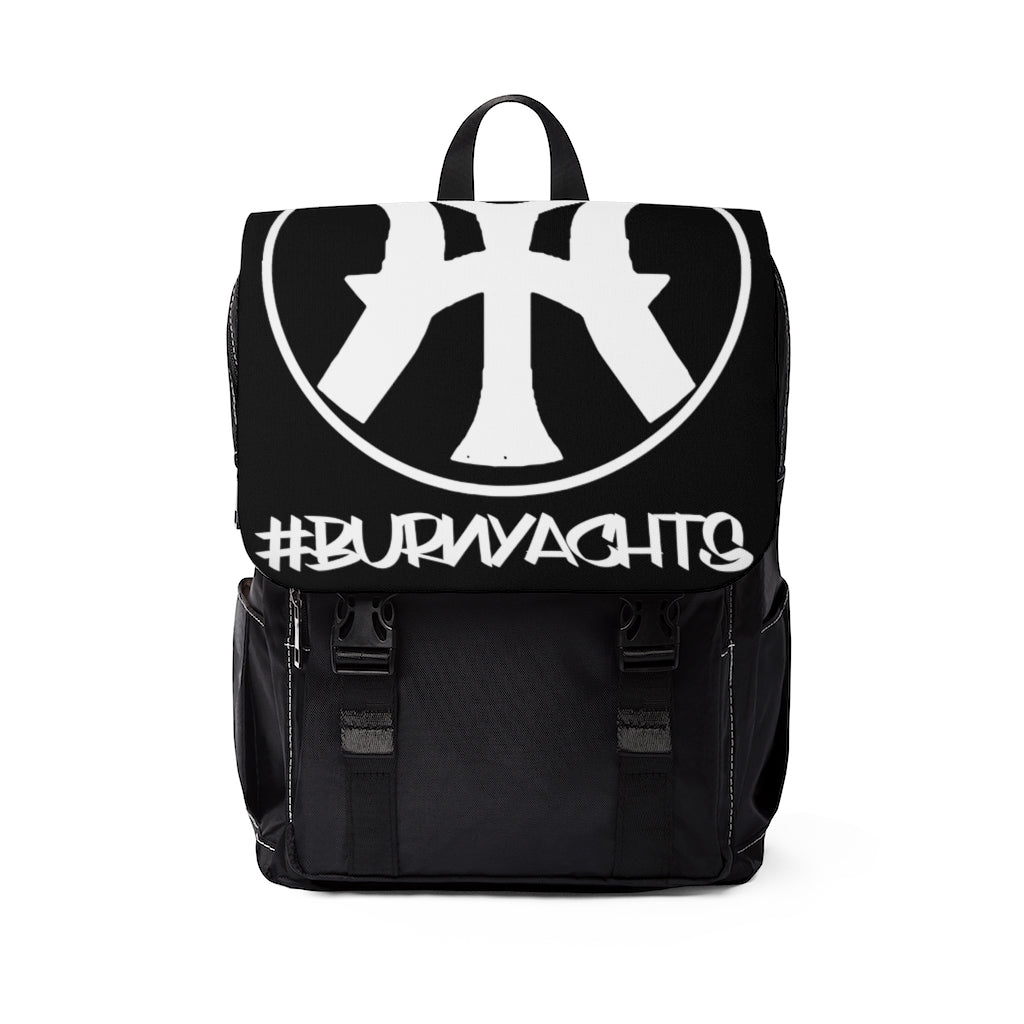 Proud - Unisex Casual Shoulder Backpack in Black/White