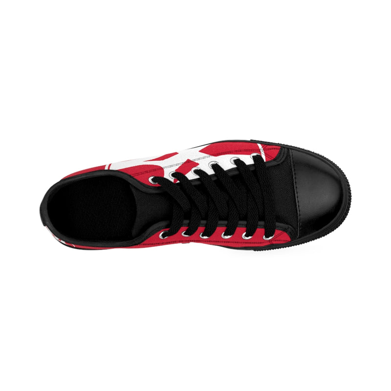 Slanted - Women's Canvas Sneakers in Red