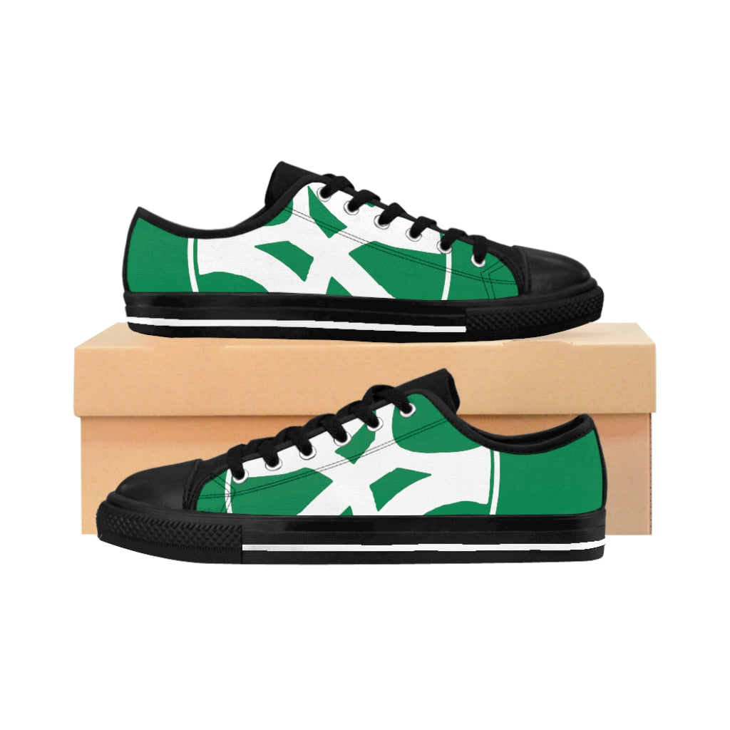 Slanted - Women's Canvas Sneakers in Green