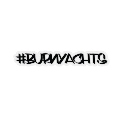 Burn Yachts Basic -  Sticker in Black