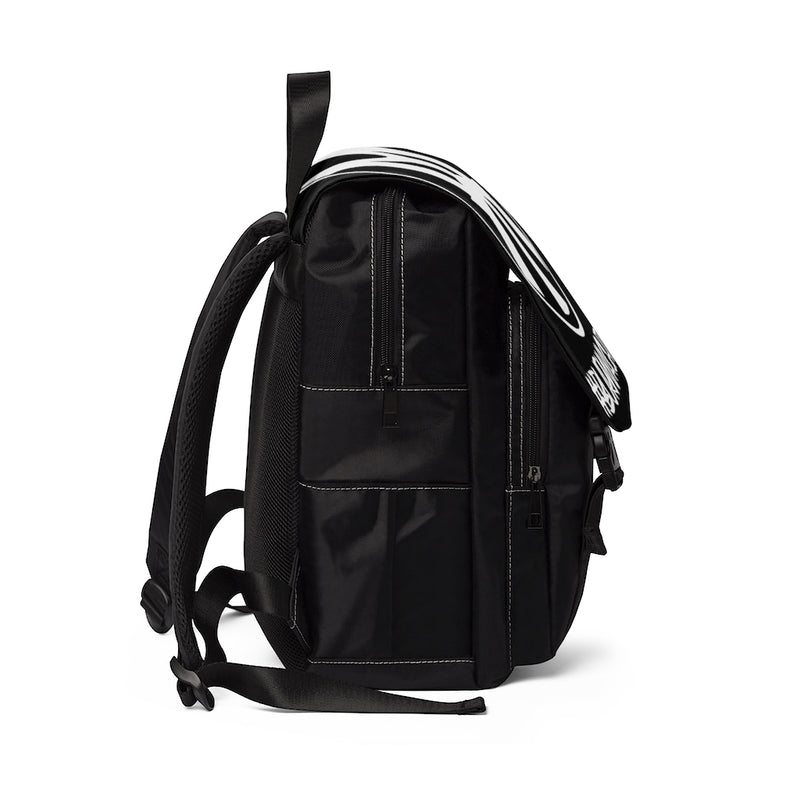 Proud - Unisex Casual Shoulder Backpack in Black/White