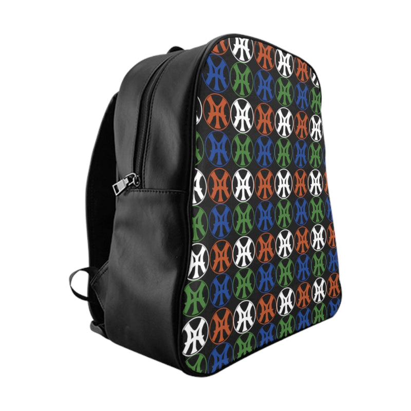 Logo and go and go - School Backpack in Black